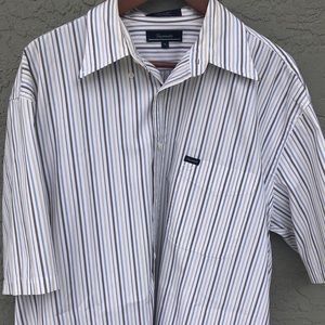 Faconnable Short-Sleeve Button Shirt - XL
